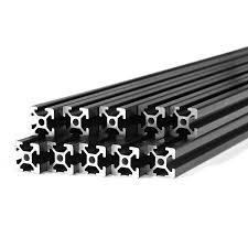 Les profils anodisés en aluminium de qualité T3-T8 de Shengxin pour la série 6000 en noir