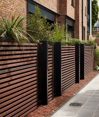 Système de clôture de jardin en aluminium pour l'extérieur