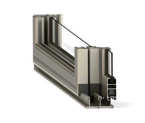 Profils d'extrusion en aluminium pour fenêtres coulissantes Profils en aluminium carrés personnalisés