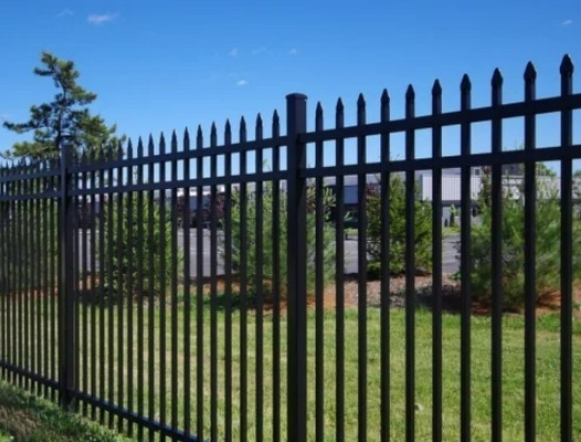 Système de clôture en aluminium poli pour piscine de jardin