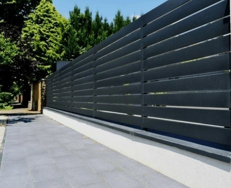 Système de clôture en aluminium poli pour piscine de jardin