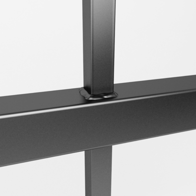 5.8-6.0M Longueur Escalier métallique noir moderne Barrière en aluminium pour le système de balcon décoratif