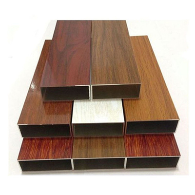 Profiles en aluminium extrudés pour matériaux de construction à finition de grains de bois 6063 t6/t5