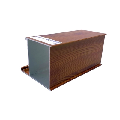 Profiles en aluminium de couleur bois décoratif à température T3-T8 et épaisseur 0,8 mm-2,0 mm