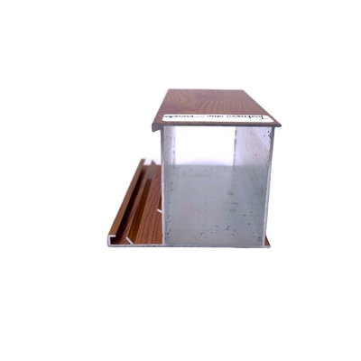 Profiles en aluminium extrudés pour matériaux de construction à finition de grains de bois 6063 t6/t5