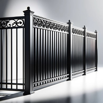 Le design moderne répond à la durabilité des clôtures en aluminium avec une épaisseur personnalisable