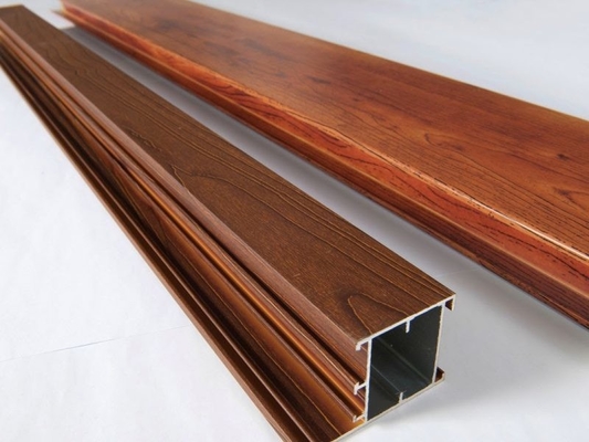 Série 6000 T3-T8 Shengxin Finition en grain de bois profil creux en aluminium pour la décoration