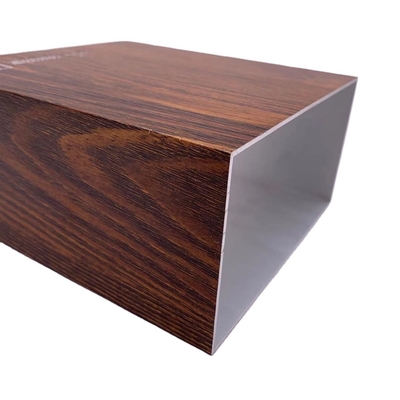 Série 6000 T3-T8 Shengxin Finition en grain de bois profil creux en aluminium pour la décoration