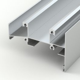 Profil de structure Profiles en aluminium revêtus en poudre durables pour fenêtres et portes