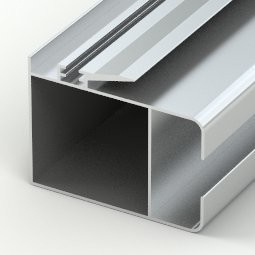 Profil de structure Profiles en aluminium revêtus en poudre durables pour fenêtres et portes