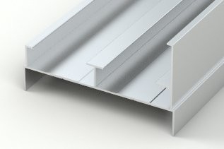 Profil de structure Profiles en aluminium revêtus en poudre durables pour fenêtres et portes