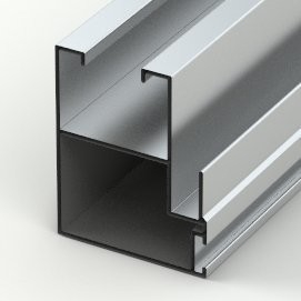 Profil de structure Profiles en aluminium revêtus en poudre durables pour fenêtres et portes