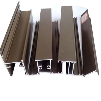 Min 0,3 mm épaisseur de paroi Profil aluminium bronze pour service de découpe de portes et de fenêtres