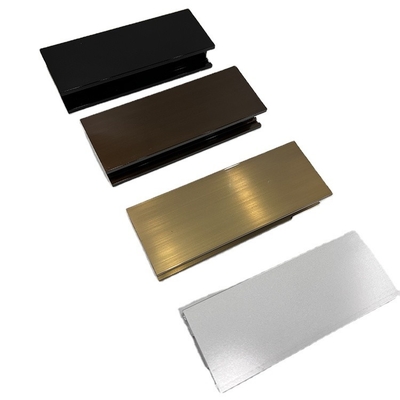 Min 0,3 mm épaisseur de paroi Profil aluminium bronze pour service de découpe de portes et de fenêtres
