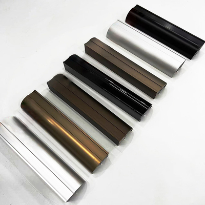 Min 0,3 mm épaisseur de paroi Profil aluminium bronze pour service de découpe de portes et de fenêtres