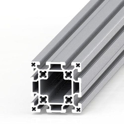 Profil d'aluminium anodisé argenté 4040 Extrusion d'aluminium avec une épaisseur d'anodisation de 0,7 mm