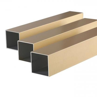 Profils d'extrusion de garde-robe en aluminium titane or de couleur personnalisée Standard GB5237-2017
