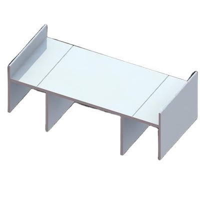 0.30 mm Épaisseur RAL9010 9016 Profiles en aluminium revêtus de poudre pour fenêtre et porte