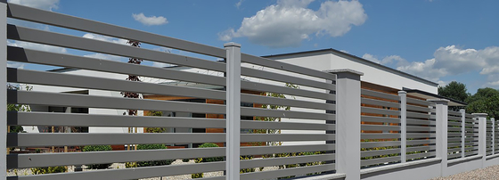 Réservoir en tube vertical en aluminium pour jardin extérieur avec revêtement en poudre noire solide
