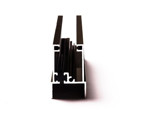 Cadre de fenêtre d'extrusion en aluminium anodisé en bronze avec structure en alliage d'aluminium 6063