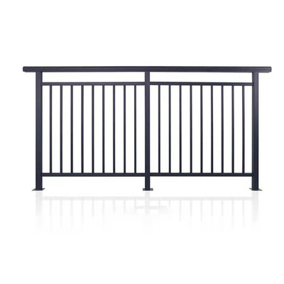 Épaisseur personnalisée système de garde-corps de balustrades en aluminium anodisé et clôture pour bricolage