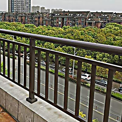 Porte de clôture personnalisée à panneau décoratif de 5,8 à 6,0 m de longueur T5 Barrière en aluminium noir