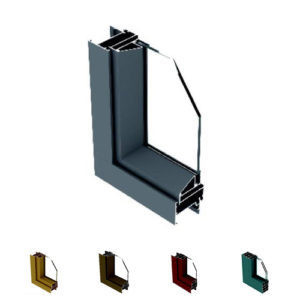 Profil en aluminium style ouvert automatique pour portes horizontales industrielles sur mesure CN ANH