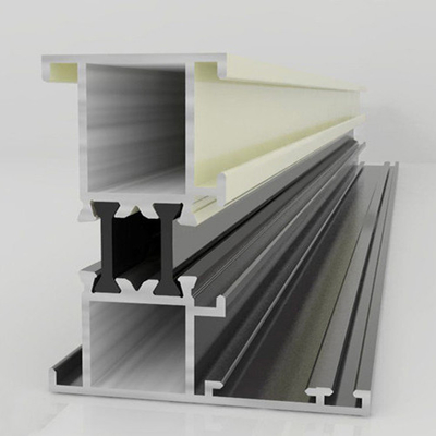 Coloris personnalisés Fenêtres coulissantes Profiles en aluminium pour écran Matériau de filetage Nylon