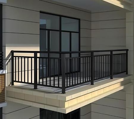 Clôture horizontale de jardin Privacy Panneaux en ardoise en aluminium avec revêtement en poudre noire Dorado