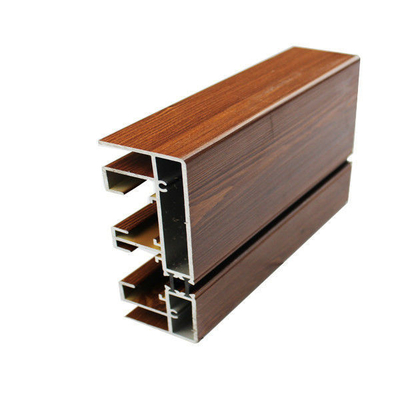 SHENGXIN 6063 T5 Profils en aluminium personnalisés de couleur bois pour fenêtre de porte de la série 6000