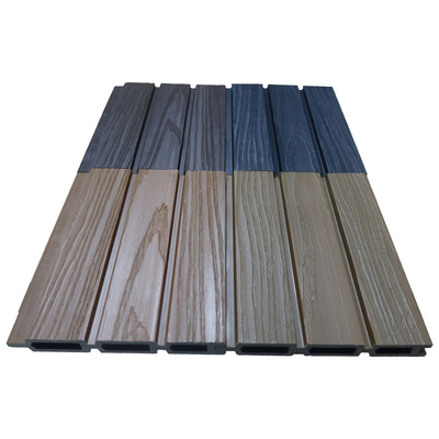 Garde extérieure de la vie privée en aluminium et panneau WPC clôture de porte de mur avec 0,30 mm d'épaisseur