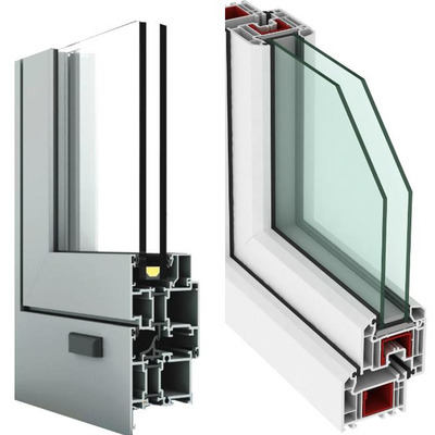 Portes de construction de bâtiments Shengxin 6063 T5 Profiles en aluminium anodisés en poudre