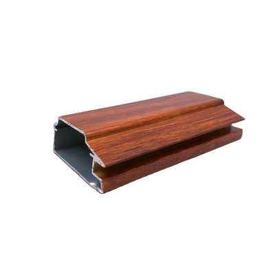 Cadre en aluminium anodisé à extrusion de grains de bois pour cadre de fenêtre et décoration d'armoires