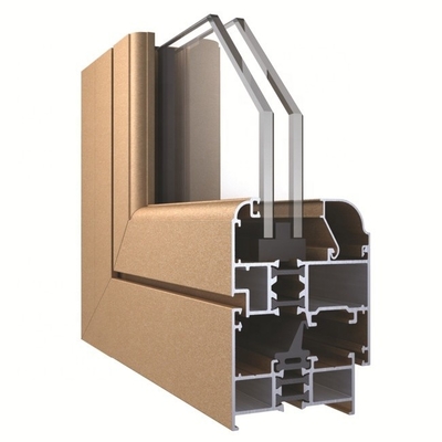 Profil de fenêtre coulissante en aluminium avec traitement de vieillissement T3-T6 et style ouvert pliable