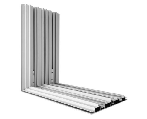 Cadre d'affichage d'affichage de plancher argenté Snap Edge Profiles en aluminium Cadres pour magasin