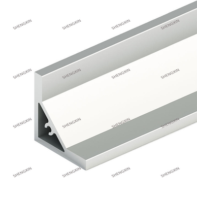 Shengxin Transfert de grain de bois LED profilé de cadre d'extrusion en aluminium pour un angle de 45 degrés