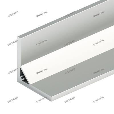 Shengxin Transfert de grain de bois LED profilé de cadre d'extrusion en aluminium pour un angle de 45 degrés