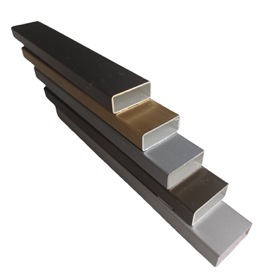 6063 Porte à profil en aluminium personnalisée en différentes couleurs Profil d'extrusion en aluminium
