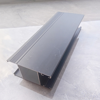 Profil d'extrusion d'aluminium de couleur personnalisé de série 6000 pour cadre de porte coulissante