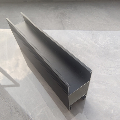 Profil d'extrusion d'aluminium de couleur personnalisé de série 6000 pour cadre de porte coulissante