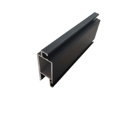 Profiles en aluminium d'extrusion de longueur personnalisée avec usinage en couleur blanche et noire