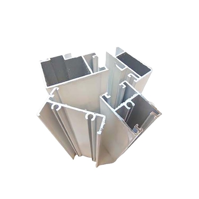 Profiles en aluminium d'extrusion de longueur personnalisée avec usinage en couleur blanche et noire