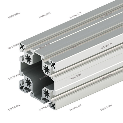 Service de soudage T Profiles d'extrusion d'aluminium anodisé en argent à fente pour taille personnalisée