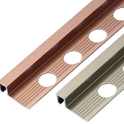Profiles de revêtement de sol en aluminium Profiles de transition de sol en aluminium pour une tolérance élevée ± 1%