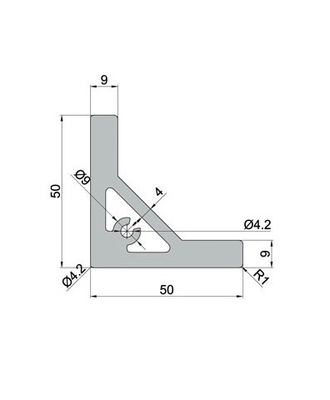 Profiles d'extrusion en aluminium de série 6000 anodisés en argent 6063 personnalisés