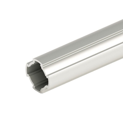 Tolérance de ± 1% pour les profils de tubes d'extrusion en aluminium anodisé argent pour structures énergétiques
