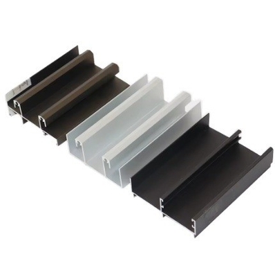 Profils d'extrusion en aluminium OEM en couleurs personnalisées pour anodiser les portes et les fenêtres