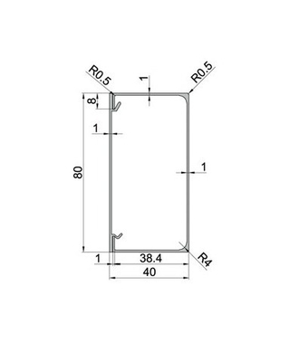 Profiles d'extrusion en aluminium rectangulaire anodisé en argent pour outils de transport durables