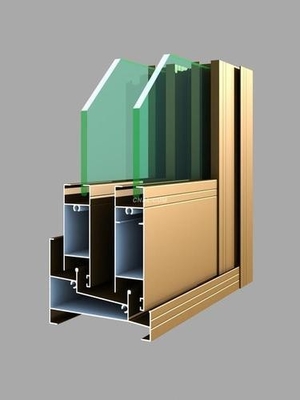 Profil en aluminium pour fenêtre et porte d'extrusion épaisseur 0,8 mm-2,0 mm