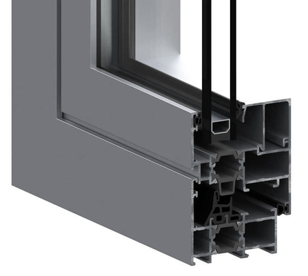 Profil en aluminium pour fenêtre et porte d'extrusion épaisseur 0,8 mm-2,0 mm